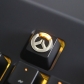 1pc Artisan Zinc-plated Alu-alloy Keycaps for Mechanical Keyboard R4 Overwatch DVA / Iron Man / One Piece / Captain America